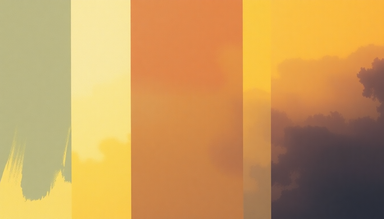 Fan-driven abstract illustration evoking the emotional arc of yellow is the color of her eyes by Soccer Mommy