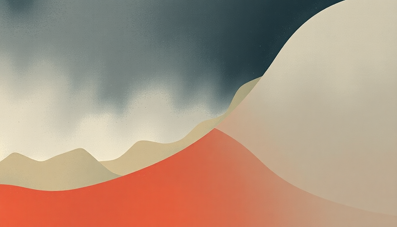 Fan-driven abstract illustration evoking the emotional arc of Ylur by Sigur Rós