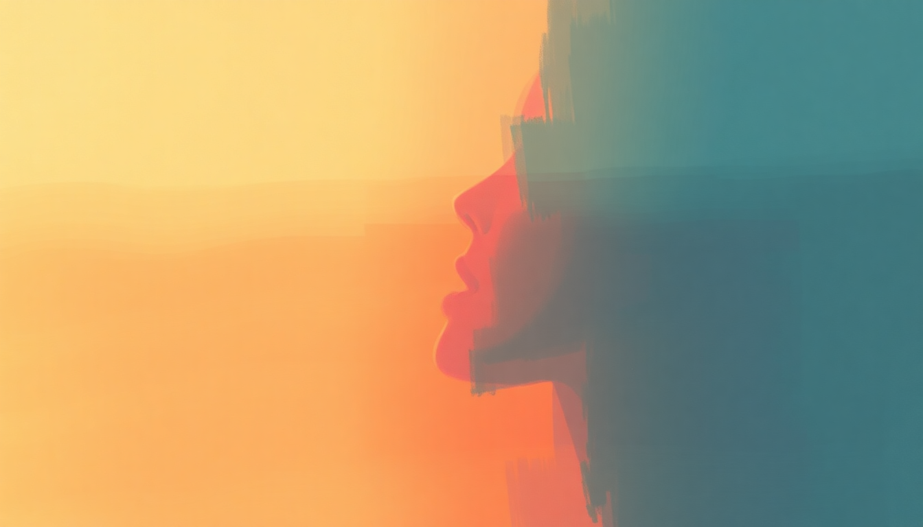 Fan-driven abstract illustration evoking the emotional arc of You Can Leave Your Hat On by Randy Newman