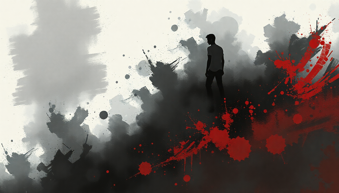 Fan-driven abstract illustration evoking the emotional arc of You Could Be Mine by Guns N' Roses