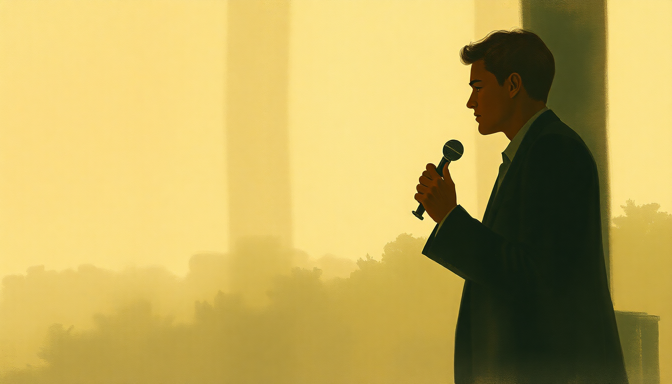Fan-driven abstract illustration evoking the emotional arc of You Don't Know What Love Is by Chet Baker