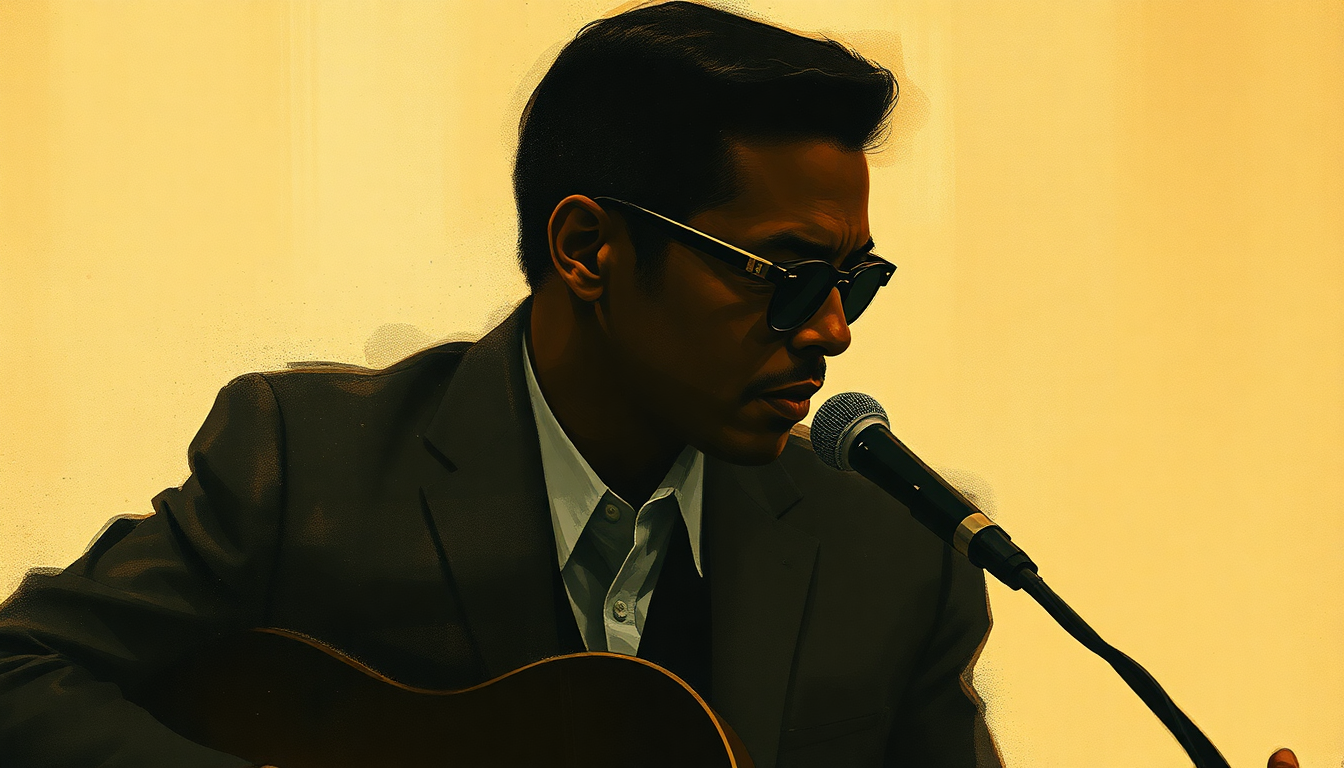 Fan-driven abstract illustration evoking the emotional arc of You Don't Know Me by Ray Charles