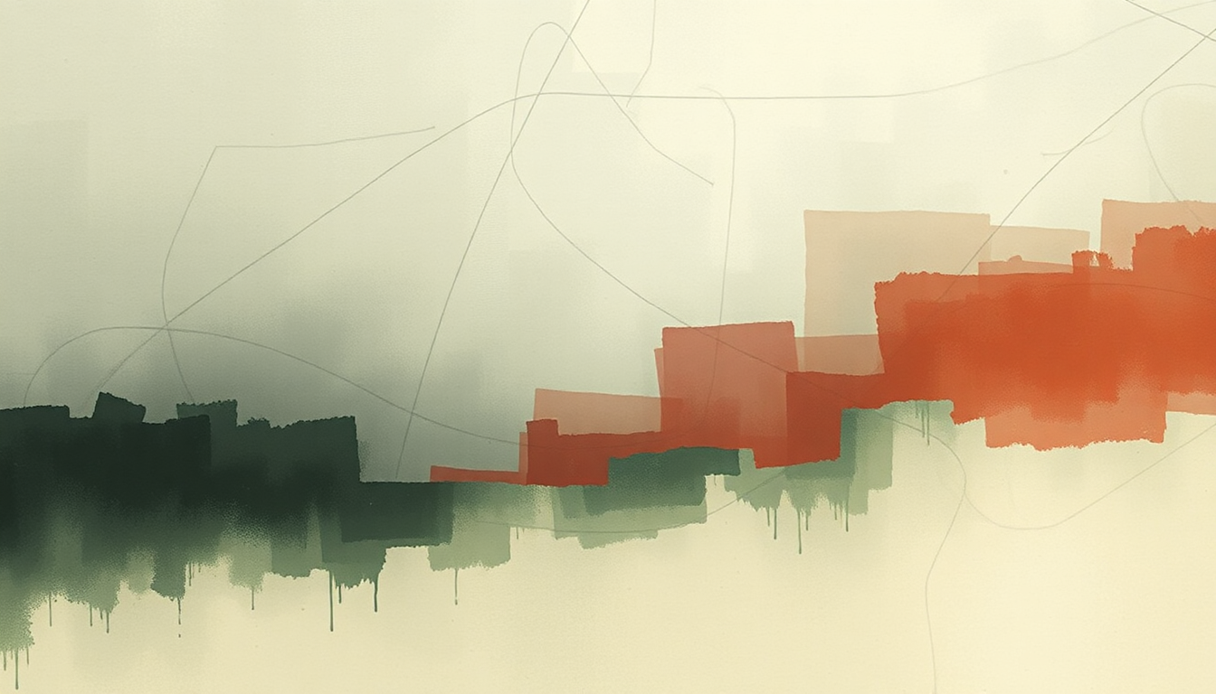 Fan-driven abstract illustration evoking the emotional arc of You Had Your Soul With You by The National