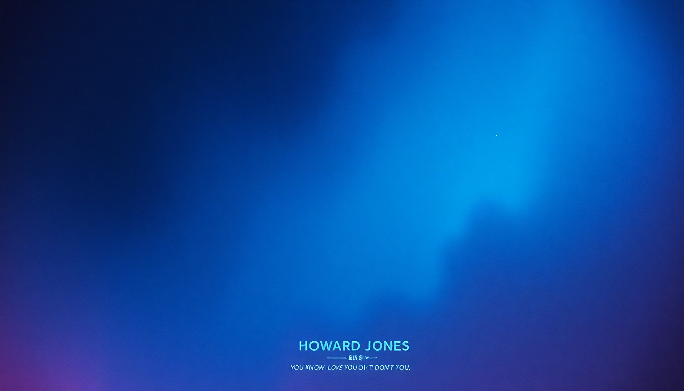 Fan-driven abstract illustration evoking the emotional arc of You Know I Love You Don't You by Howard Jones