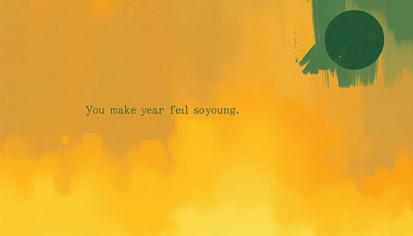 Fan-driven abstract illustration evoking the emotional arc of You Make Me Feel So Young by Frank Sinatra