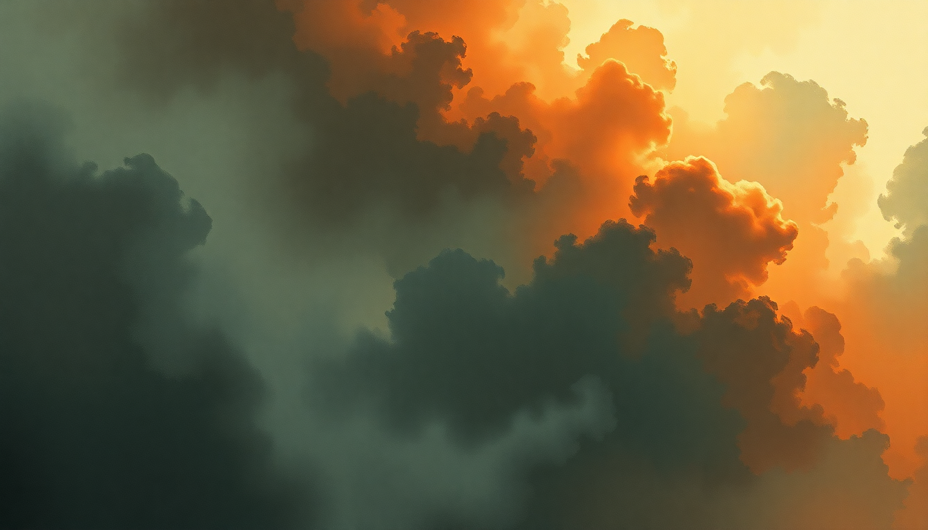 Fan-driven abstract illustration evoking the emotional arc of You Make Your Own Heaven and Hell Right Here on Earth by The Temptations