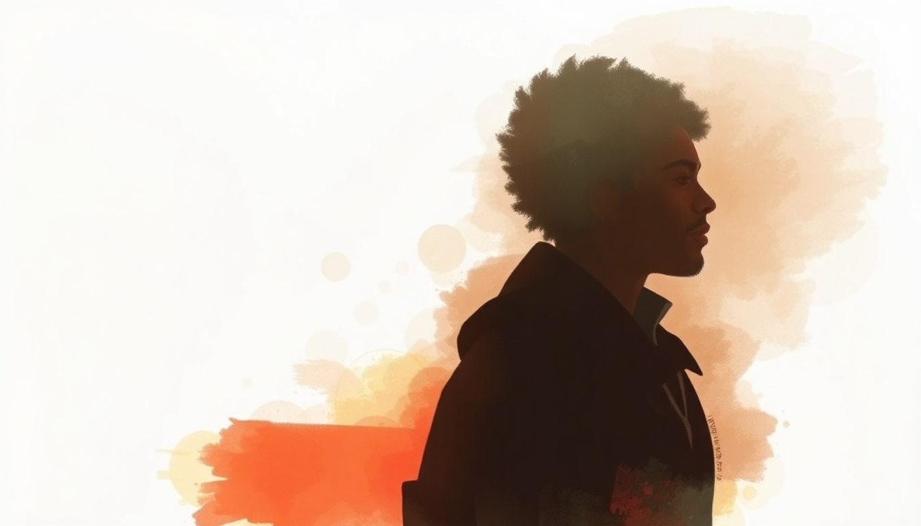 Fan-driven abstract illustration evoking the emotional arc of You by Raheem DeVaughn