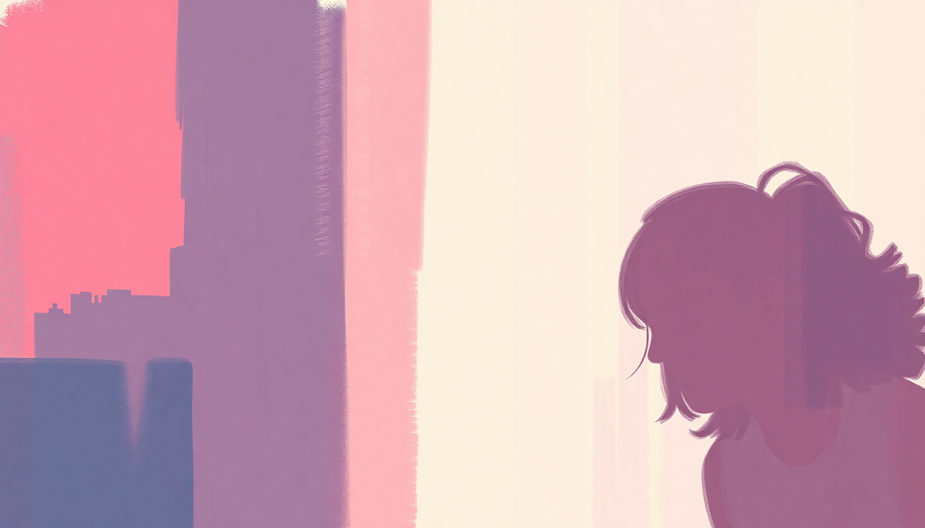 Fan-driven abstract illustration evoking the emotional arc of You're Pretty Good Looking (For A Girl) by The White Stripes