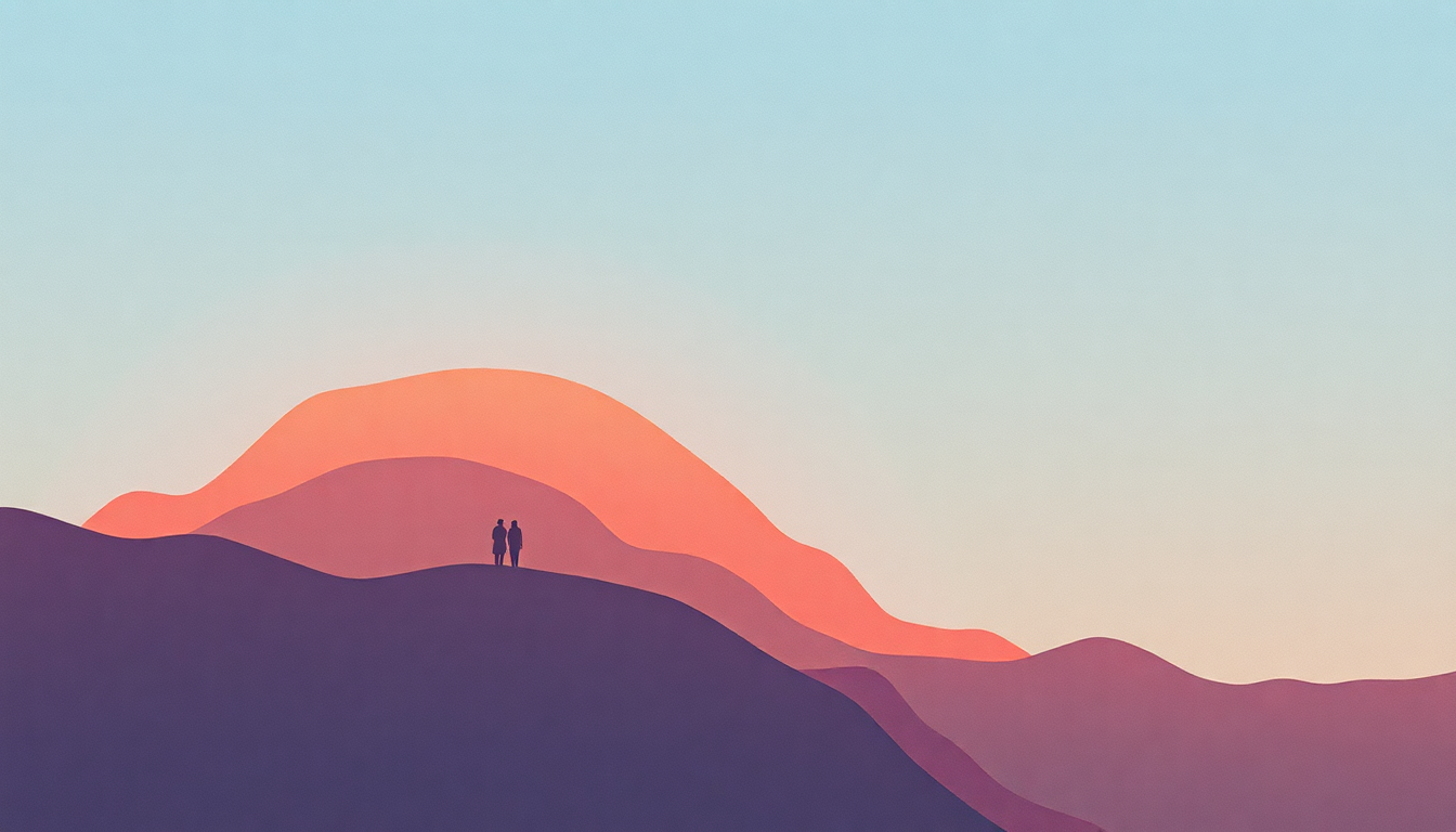 Fan-driven abstract illustration evoking the emotional arc of You're the Only One by Eric Benet