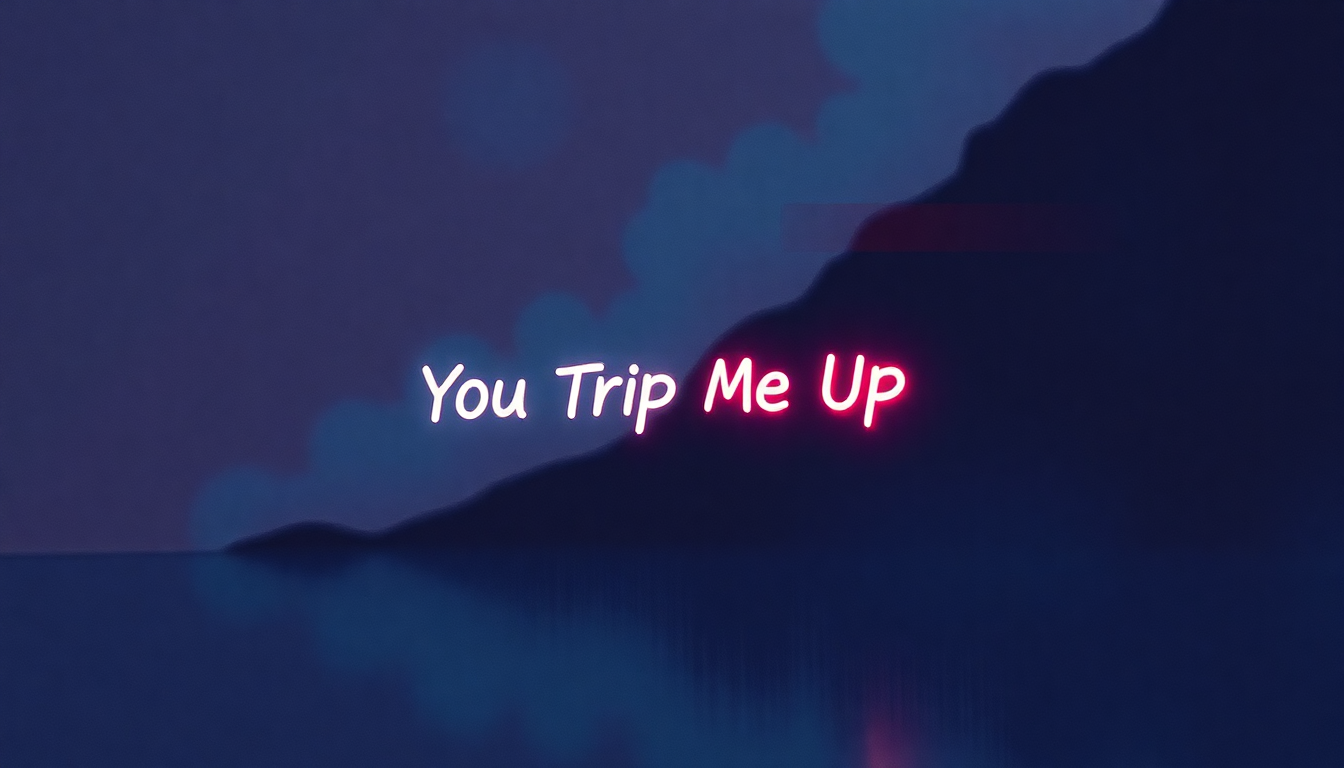 Fan-driven abstract illustration evoking the emotional arc of You Trip Me Up by The Jesus and Mary Chain