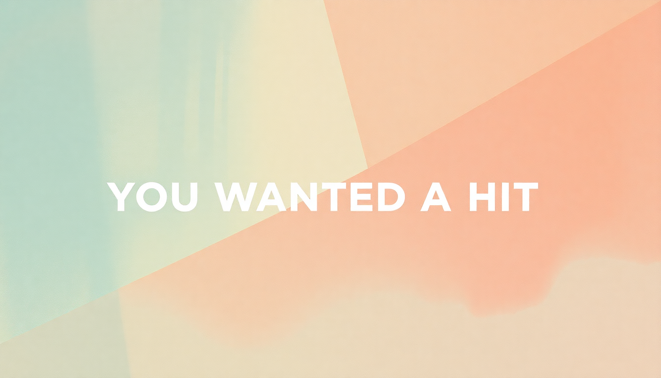 Fan-driven abstract illustration evoking the emotional arc of You Wanted a Hit by LCD Soundsystem