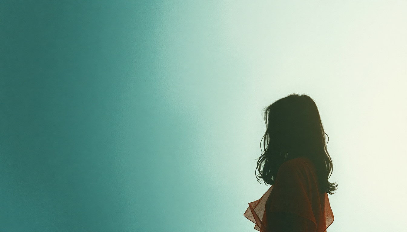 Fan-driven abstract illustration evoking the emotional arc of Young and Beautiful by Lana Del Rey