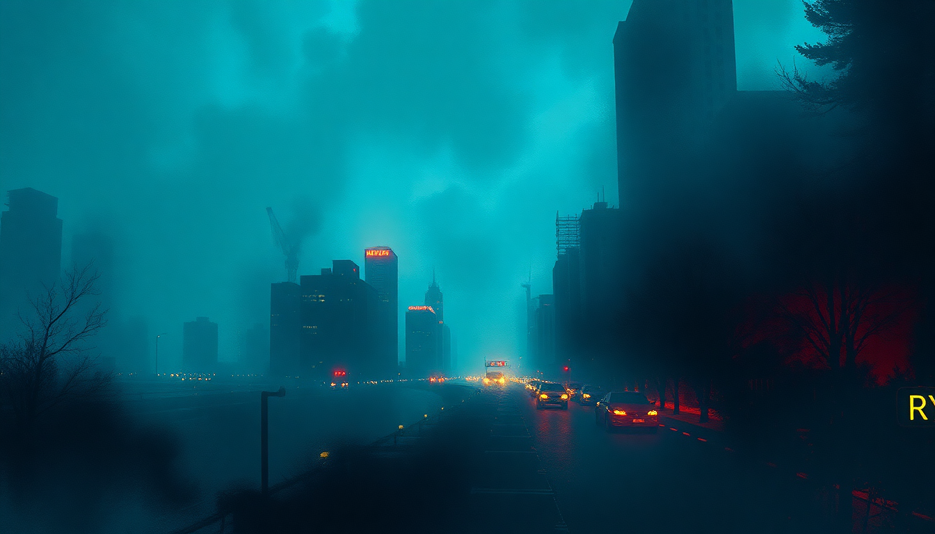 Fan-driven abstract illustration evoking the emotional arc of YYZ by Rush
