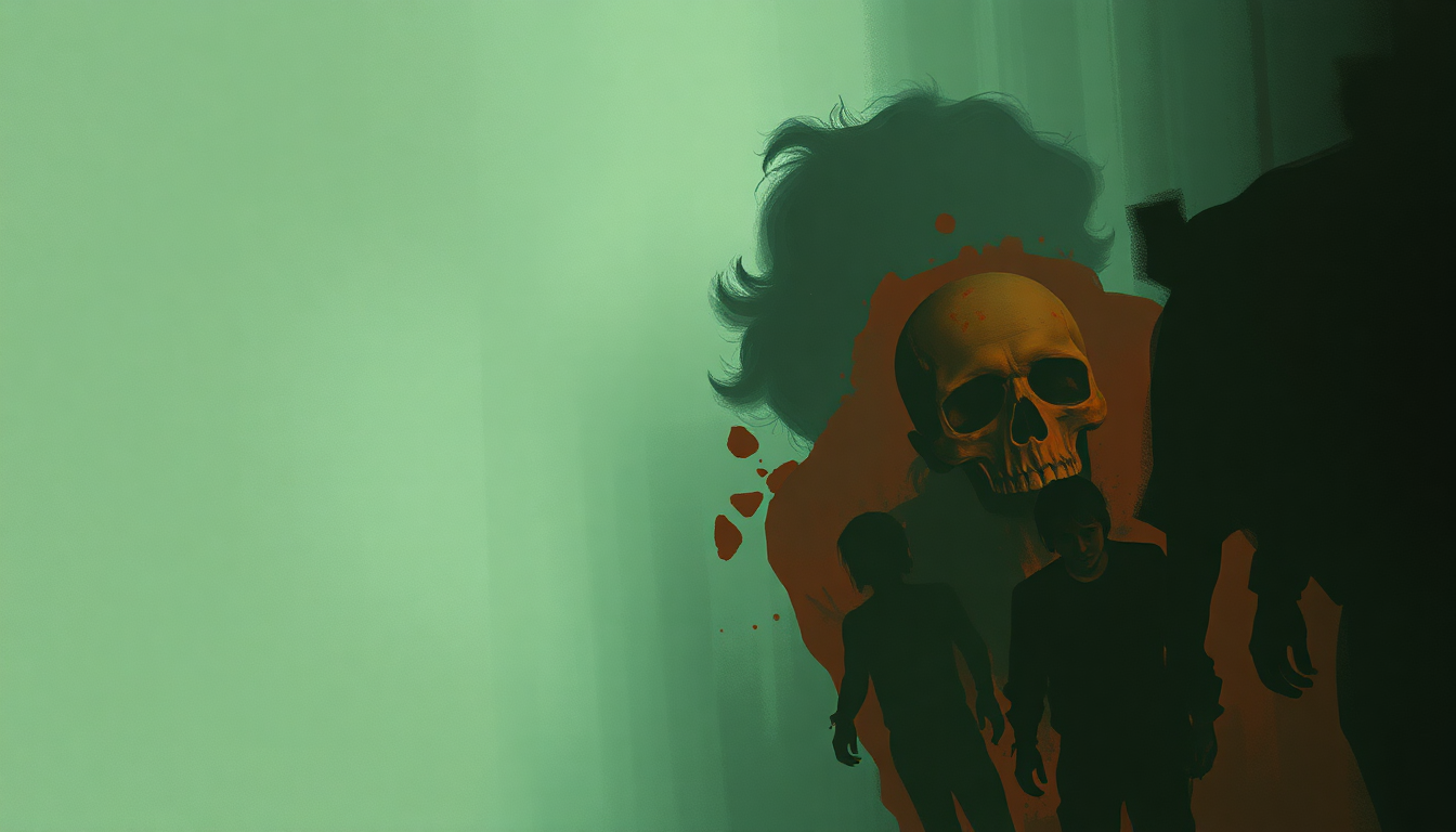 Fan-driven abstract illustration evoking the emotional arc of Zombies by Childish Gambino